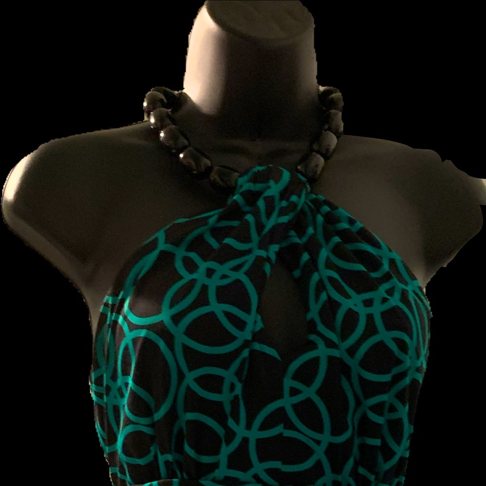 International Concept Beaded Keyhole Tunic -  Med